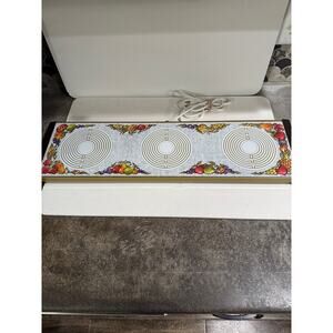 Warm O Tray MCM Model #60 Electric Warming Tray WORKS Fruit Design VTG